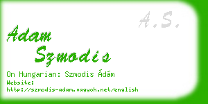 adam szmodis business card